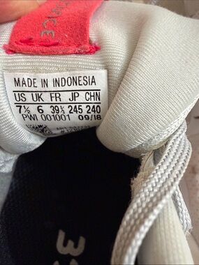 adidas Women’s Sneakers in White with Pink Tab